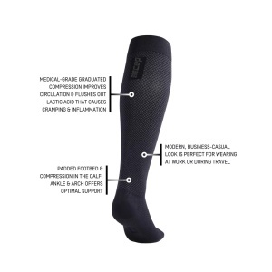 CEP - sosete compresie inalte - business socks tall v2 - blue - Img 6