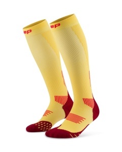 CEP - sosete compresie inalte - run socks tall 5.0 - marigold | burgundy