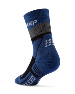 CEP - sosete compresie medii - max cushion hiking merino mid-cut - grey I mint - Img 8