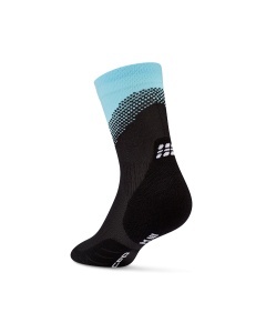 CEP - sosete compresie medii - run edt. split - black/light blue - Img 4