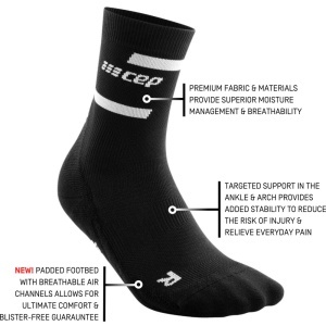 CEP - sosete compresie medii - the run socks mid cut v4 - blue - Img 4