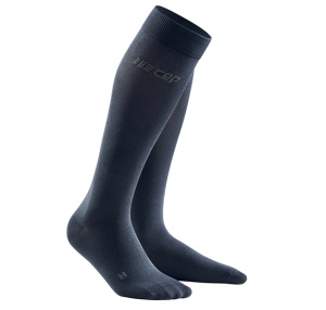 CEP - Sosete lungi compresie pentru femei Business Commuter Tall Compression women Socks - negru albastru - Img 1