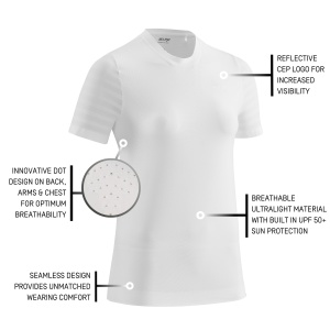CEP - tricou tehnic - run ultralight shirt short sleeve W - alb - Img 5