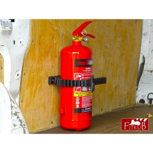 Clema (suport) din cauciuc universală 90–210 mm pentru prindere lanterne, topoare, stingătoare, chingi scule sau accesorii auto și camping, Fitrub - Img 3
