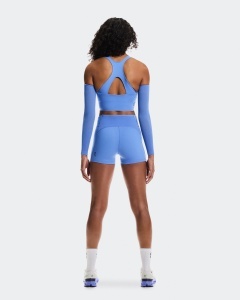 Colanți scurți On 3" Performance Tights W - albastru Sailor | alergare - Img 2