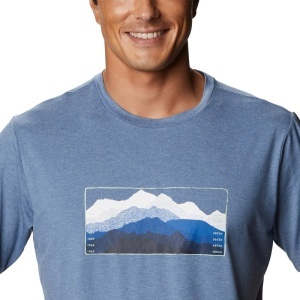 Columbia - Tricou Barbati Columbia Tech Trail Graphic Tee - albastru - Img 3