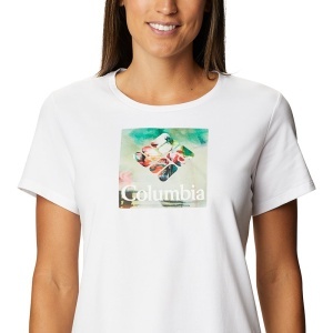 Columbia - Tricou Femei Columbia Alpine Way Screen Ss Tee - alb - Img 4