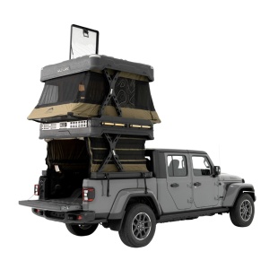 Cort de acoperis auto 3 persoane, 279 kg, cu două niveluri, compatibil cu autovehicule tip pick-up, acționare automată, Wingman X Wild Land