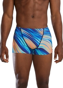 Costum înot TYR Riptide Square Leg - turcoaz/portocaliu | Durafast Elite