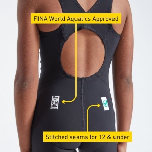 Finis - costum inot tehnic copii - Fuse Jr Openback Kneeskin - Cotton Candy - Img 3