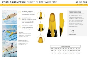 Finis - labe inot pentru adulti Zoomers Gold Z2 - galben - Img 5