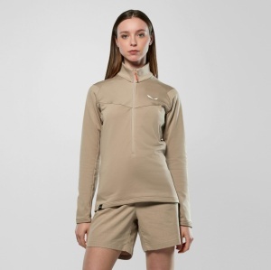 Fleece trekking dama Salewa Puez Cammino Polarlite Half Zip