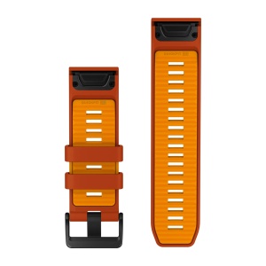 Garmin - curea silicon - QuickFit 26 watch band - Autumn Orange I Spark Orange - Img 2