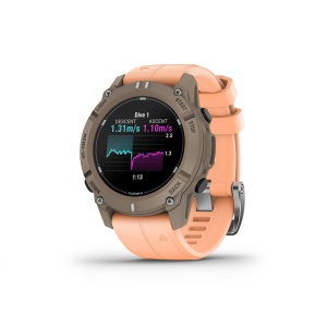 Garmin Descent G2 - 45 mm AMOLED Paloma cu curea Shell Pink - computer scufundări și smartwatch robust cu GPS - Img 4