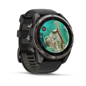 Garmin fenix 8 Pro – 51 mm, MicroLED | Sapphire, Titan DLC gri carbon cu curea din silicon neagră/Pebble Grey - Img 3