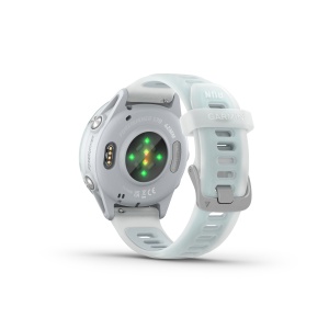 Garmin Forerunner 570 - 42 mm - ceas multisport cu GPS si AMOLED - alb Cloud Blue Aluminium with Translucent Whitestone | Cloud Blue Band - Img 7