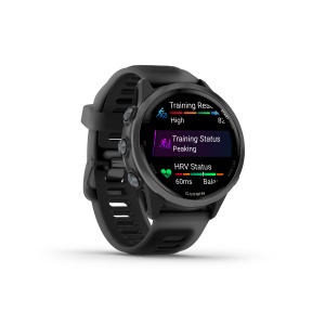 Garmin Forerunner 570 - 42 mm - ceas multisport cu GPS si AMOLED - negru Slate Gray Aluminium with Translucent Black | Black Band - Img 4