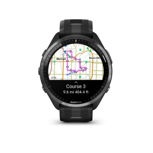 Garmin - Forerunner 965 ceas multisport cu GPS AMOLED - Ramă din titan DLC gri carbon cu carcasă neagră şi curea din silicon neagră/gri pudră - Img 7
