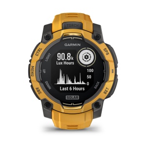 Garmin - Instinct 3 - 45 mm AMOLED - Black with Bolt Blue | Black Band - Img 40