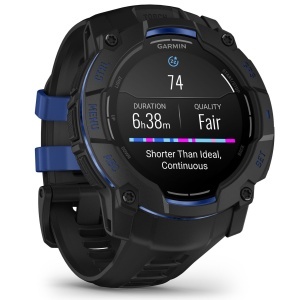 Garmin - Instinct 3 - 45 mm AMOLED - Black with Bolt Blue | Black Band - Img 70