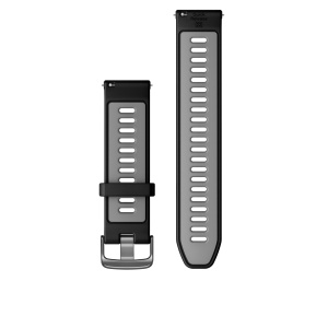 Garmin Quick Release 22 - curea silicon - negru|gri - Img 2