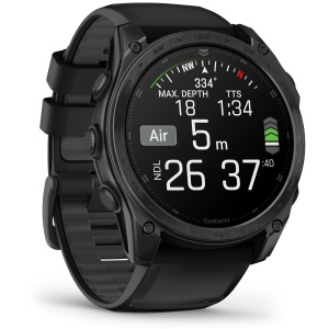 Garmin - Tactix 8 AMOLED 51 mm ceas multisport cu GPS - ramă neagră Titanium DLC și curea din silicon neagră + nailon - Img 4