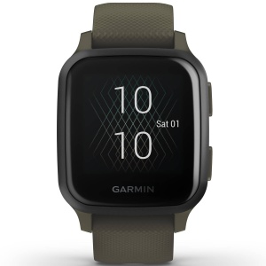 Garmin - Venu SQ Music negru verde - smartwatch cu functii sport