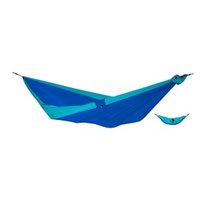 Hamac Single+Geanta Expres Royal Blue/Turqouise