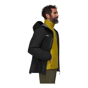 Jacheta Barbati Mammut Alto Light 3 In 1 Hs Hooded Black-Aura - Img 2