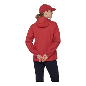 Jacheta Femei Mammut Ducan HS Hooded Dark Mammut Red - Img 3