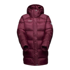 Jacheta Femei Mammut Glacier Glow In Hooded Parka Vin - Img 4