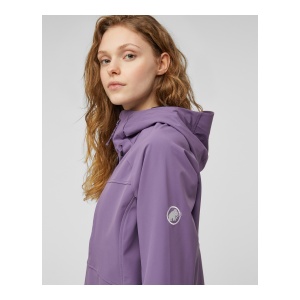 Jacheta Softshell Femei Mammut Ultimate Comfort So Hooded Paloja - Img 8