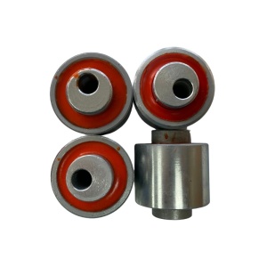 Kit bucse Suzuki Jimny (1998-2018) Excentrice Poliuretan Portocalii 75 ShA cu bucse caster metalice Elast-Pol - Img 2