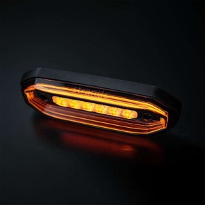 Lampă avertizare direcțională 6 LED FOR9T Aura (universală) lumină poziție portocalie Strands - Img 3