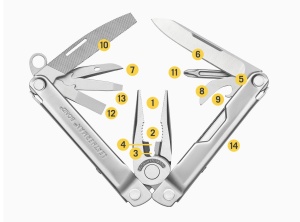 Leatherman - multi-tool 14 functii Bond Stainless Steel 832936 - argintiu - Img 3