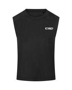 Maiou alergare CEP Run Shirt Sleeveless damă - negru