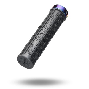 Mansoane MTB Supacaz Grizips - negru cu inele Oil Slick - Img 2