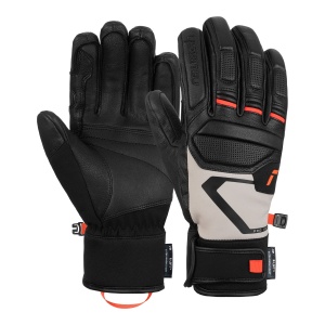 Manusi Schi Barbati Reusch Pro Rc Black-Glacier Grey-Fluo Red