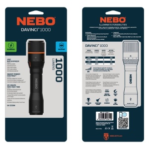 Nebo - lanterna reincarcabila Davinci 1000 lumeni, incarcare USB - Img 11