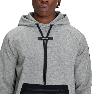 On Cloud - hanorac sport pentru barbati On new Hoodie - gri deschis negru - Img 6