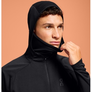 On Cloud - jacheta vreme rece barbati cu fermoar si gluga Climate Zip Hoodie - negru - Img 5