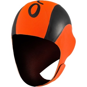 Orca - casca din neopren pentru inot Neo Thermal Swimcap - portocaliu negru