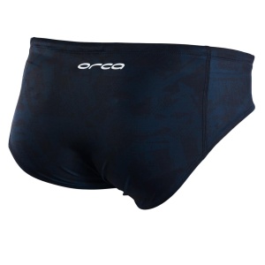 Orca - Slip inot pentru barbati - Brief swimsuit - print albastru inchis - Img 2