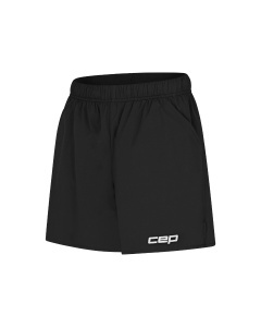 Pantaloni scurți alergare CEP Core Run Loose Fit femei - negru | largi, rezistenți vânt - Img 3