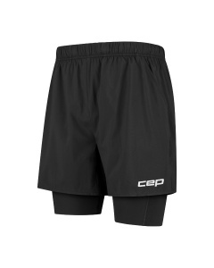Pantaloni scurți CEP Core Run 2in1 - negru | compresie & stabilitate - Img 3