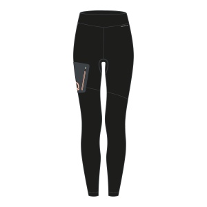 Pantaloni Termici Femei Ruthke Pro Black-Grapefruit Washed