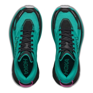 Pantofi Alergare Montana Femei Hoka Mafate 5 Black / Electric Aqua - Img 2