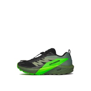 Pantofi Alergare Trail Barbati Salomon Sense Ride 5 Black/Laurel Wreath - Img 2
