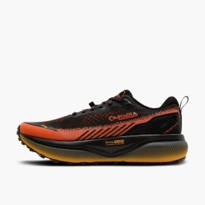 Pantofi alergare trail Brooks Cascadia 20 bărbați - negru cu corai și portocaliu - Img 4