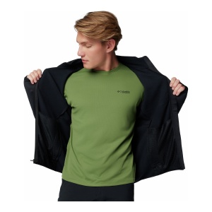 Polar Barbati Columbia Triple Canyon™ Grid Fleece II Full Zip Black - Img 2